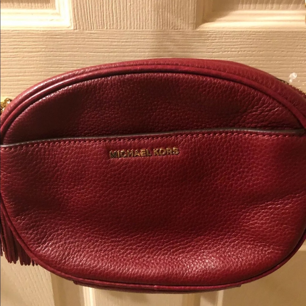 NWT MK, "Ginny" Studded Medium Messenger. - Picture 7 of 7